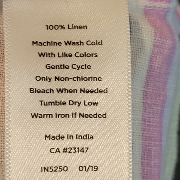 Talbots 100% linen blouse XXL - Picture 11 of 13